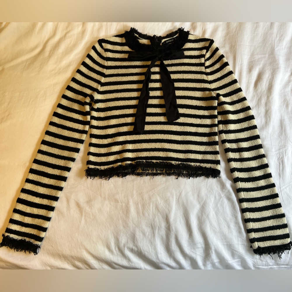 Zara Knit Striped Sweater Size S